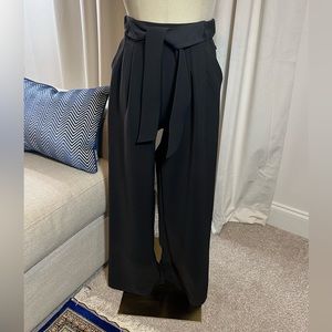 Lululemon Wrap Front Wide Leg High Rise Black Pants Size 4